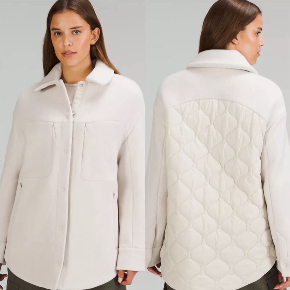 *Very Rare* Brand New Lululemon Insulated Wool Shirt Jacket Coat